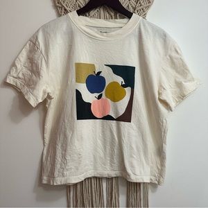 Madewell, Apple Picking Graphic Easy Crop Pocket Tee